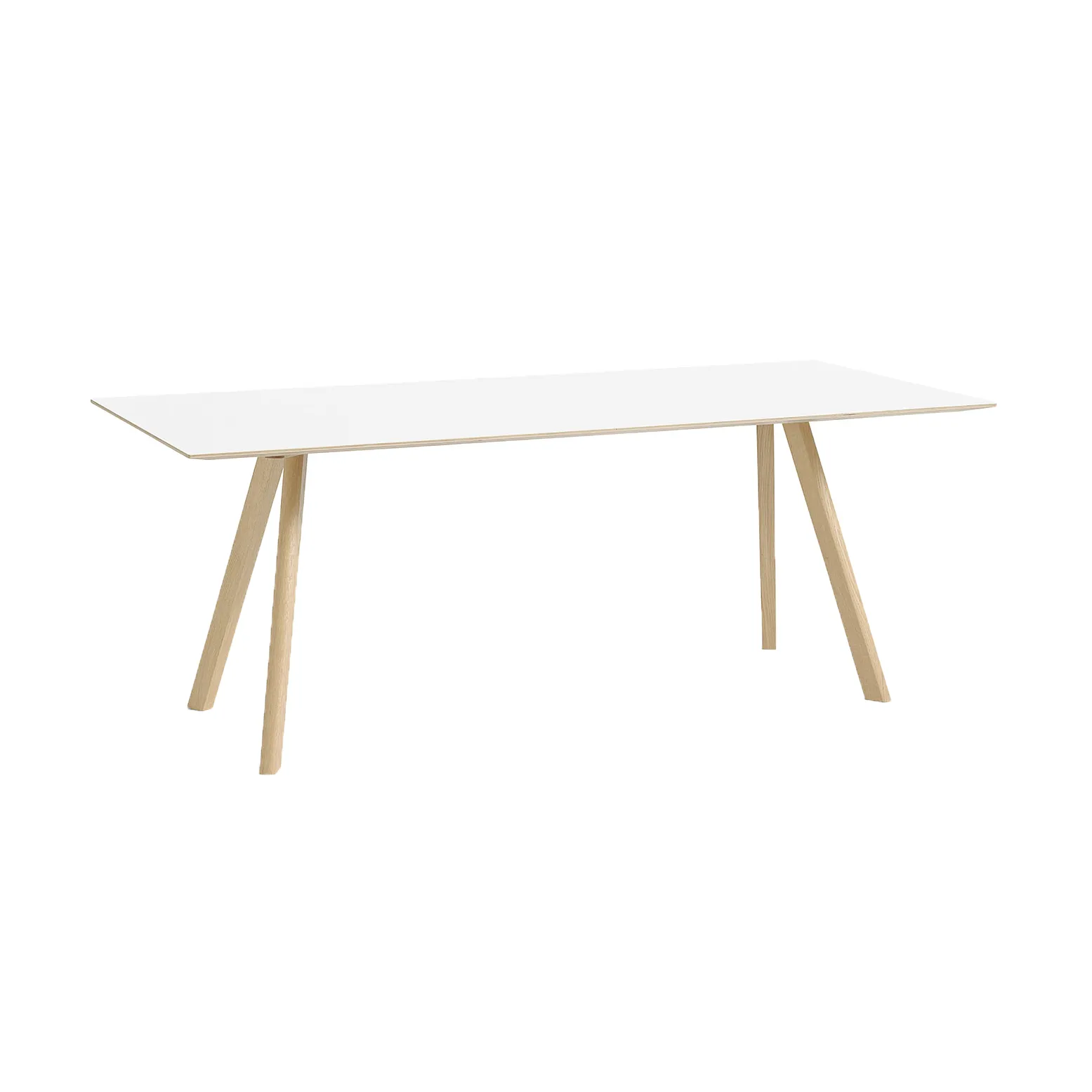 CPH30 2.0 matbord 90x200 cm, Vit laminat-lackerad ek HAY