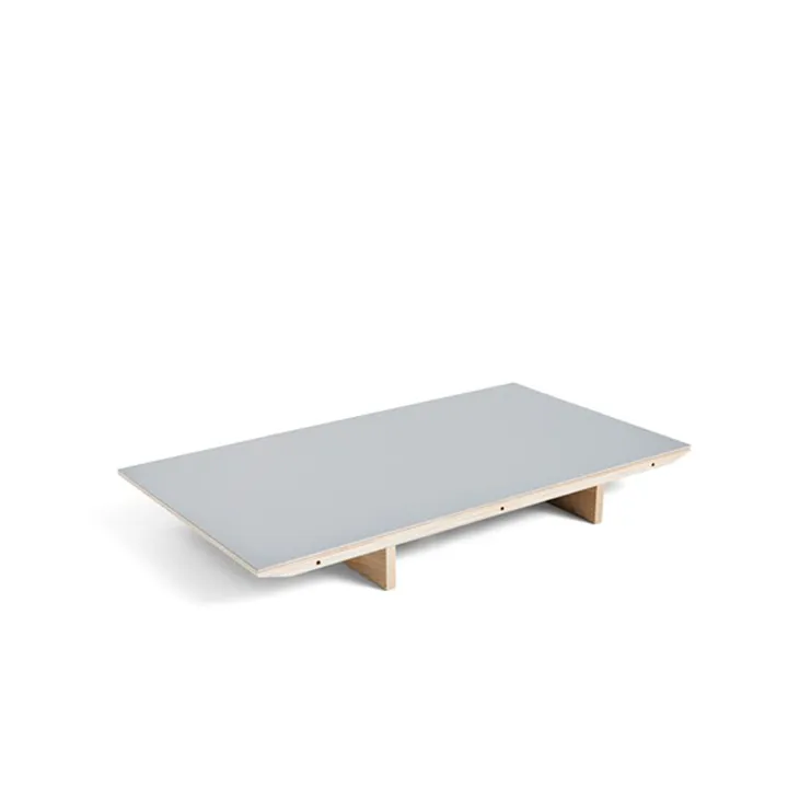 CPH30 Extendable iläggsskiva - Grey linoleum-90 cm-ekram - HAY