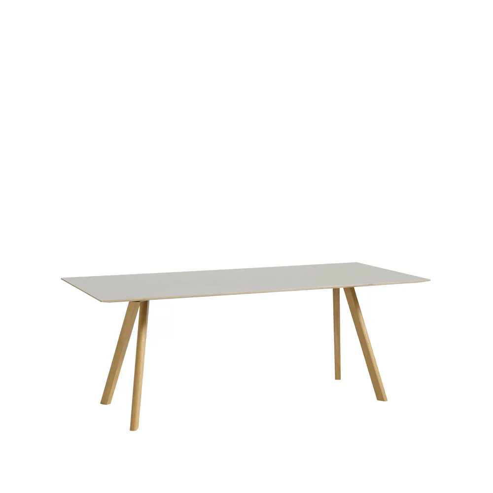 CPH30 matbord 200 cm, Off white linoleum-soaped oak HAY