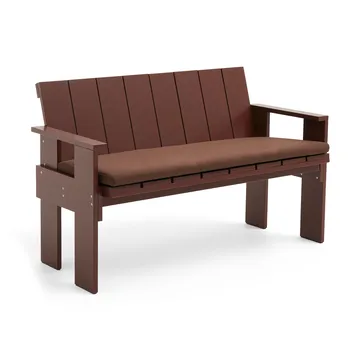 Crate Dining Bench bänk lackad furu - Iron red - HAY