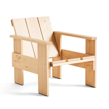 Crate loungestol lackad furu - Natural - HAY