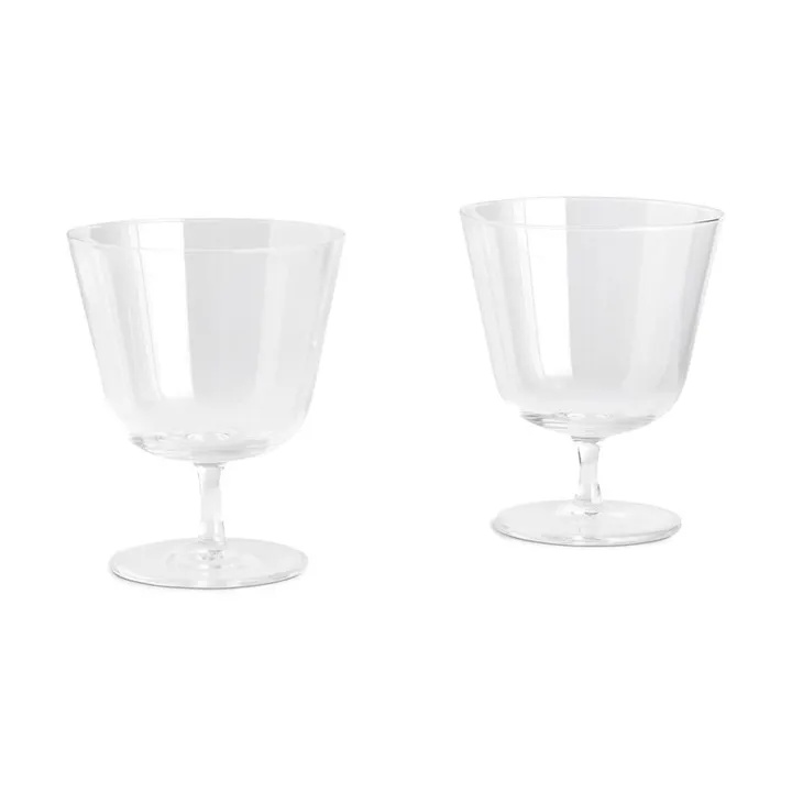 Curve Stem dricksglas 2-pack - Clear - HAY