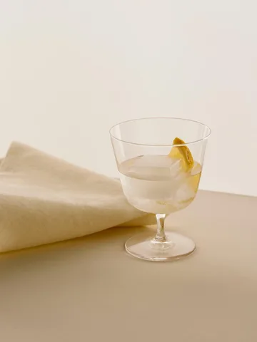 Curve Stem dricksglas 2-pack - Clear - HAY