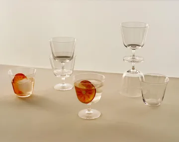 Curve Tumbler dricksglas 2-pack - Clear - HAY