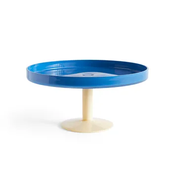 Display tårtfat på fot Ø26,5 cm - Blå-beige - HAY