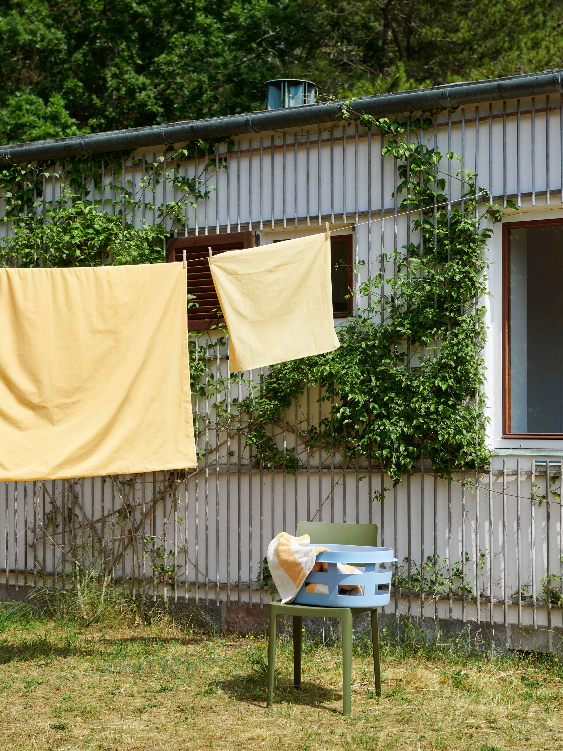 Duo påslakan 220x220 cm, Golden yellow HAY