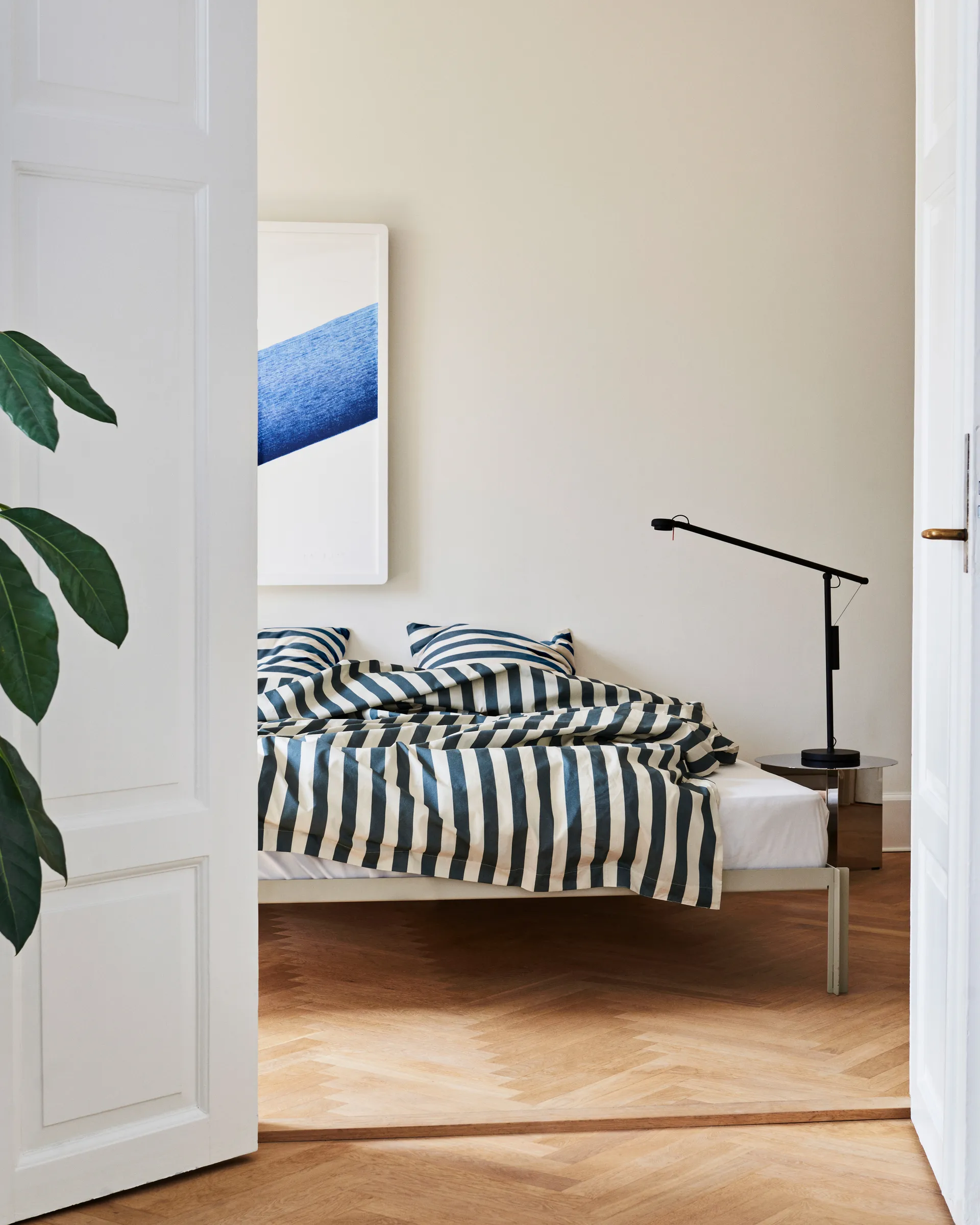 Été påslakan 150x210 cm, Dark green HAY