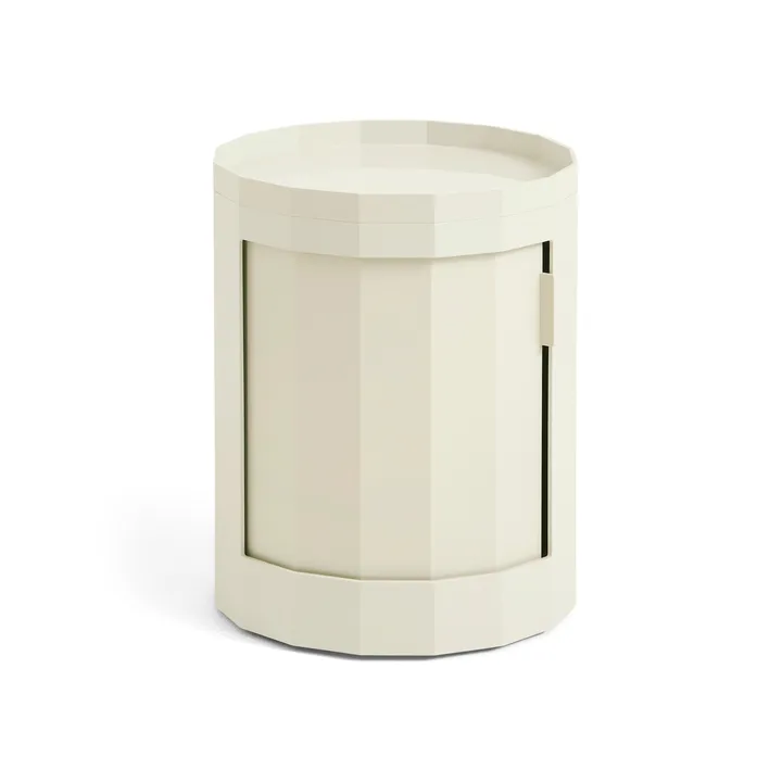Facet Cabinet 100 sidobord - Eggshell - HAY