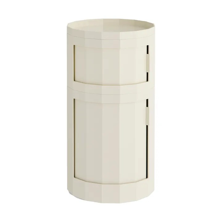 Facet Cabinet 110 sidobord - Eggshell - HAY