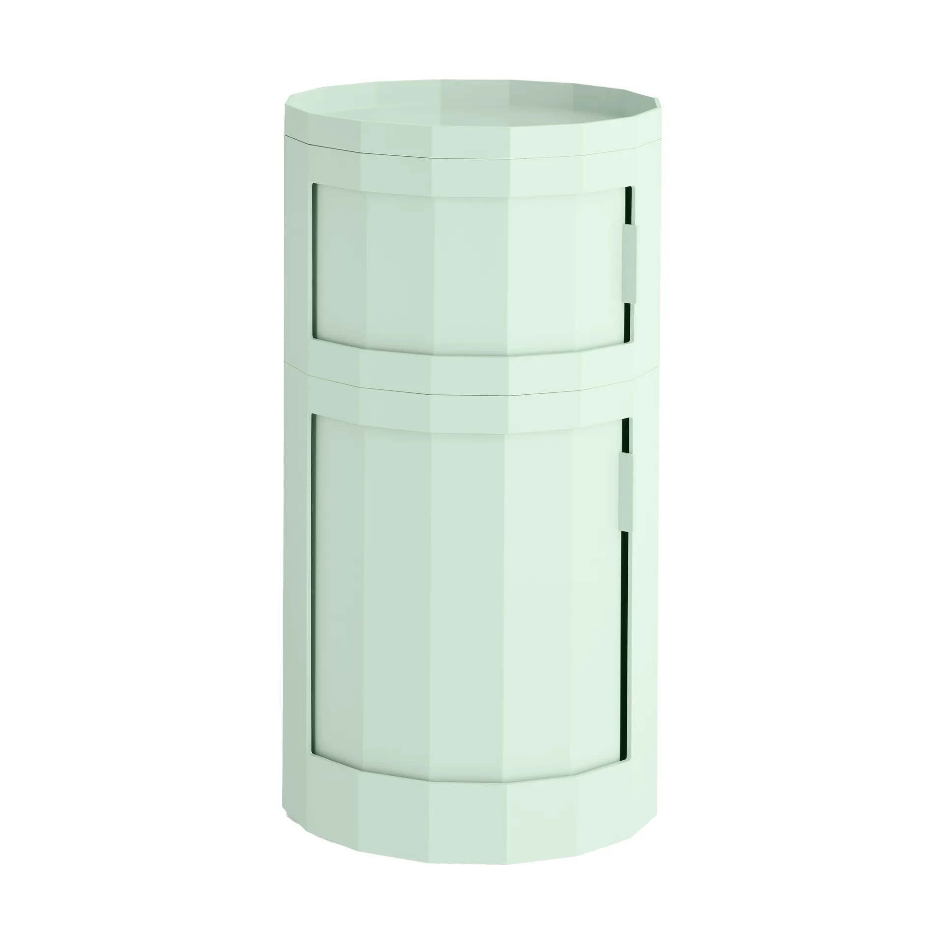 Facet Cabinet 110 sidobord, Soft mint HAY