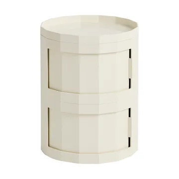 Facet Cabinet 20 sidobord - Eggshell - HAY