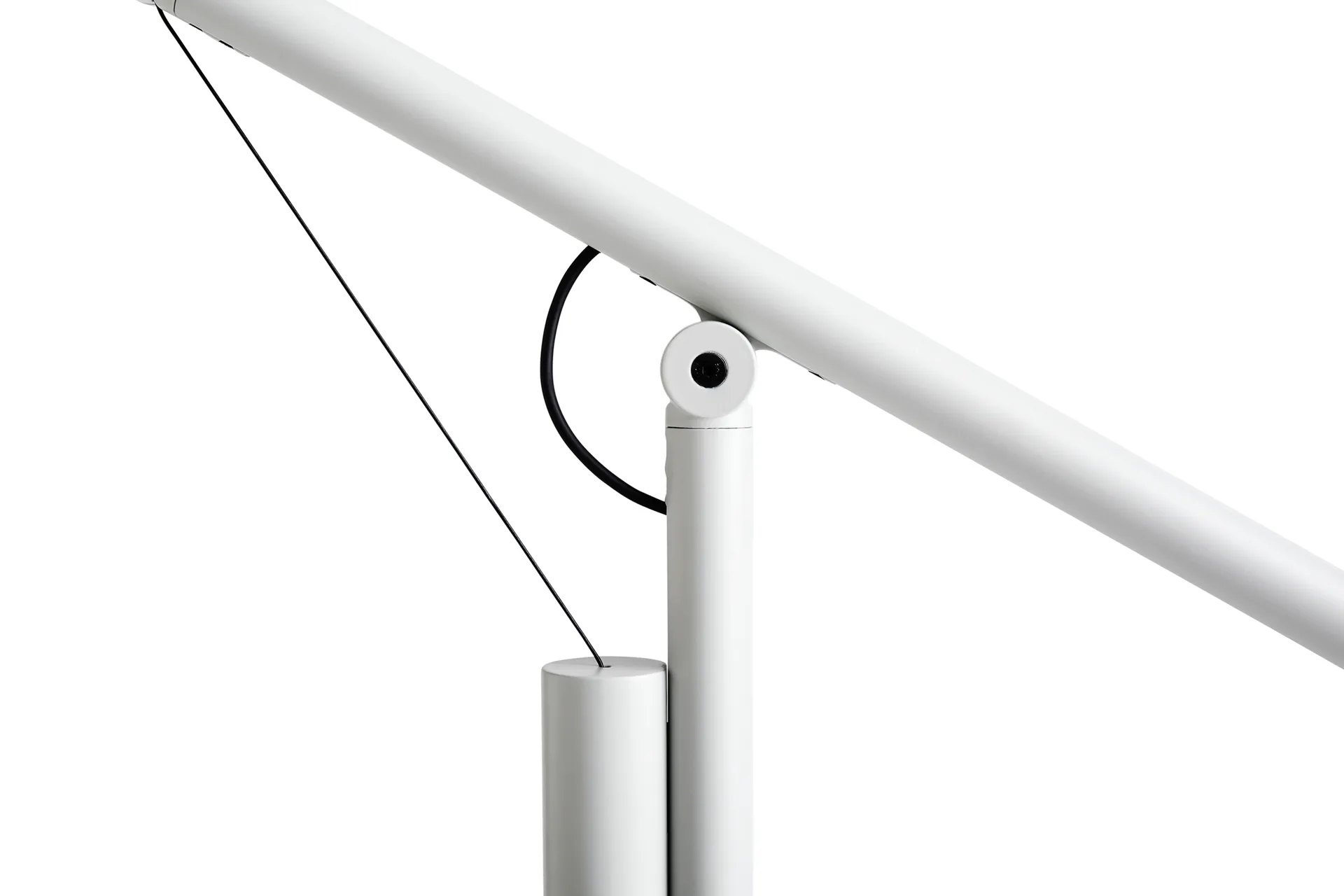 Fifty-Fifty floor golvlampa, Ash grey HAY