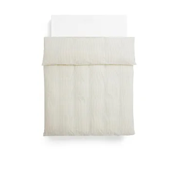Fineline påslakan 150x210 cm - Ivory - HAY
