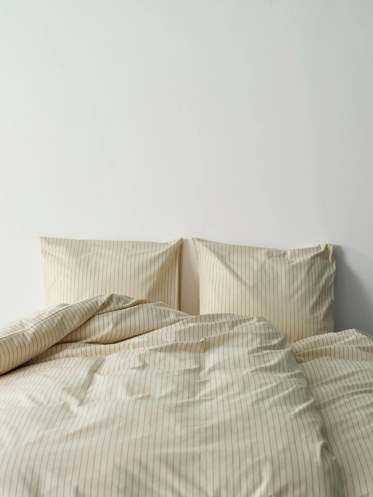 Fineline påslakan 150x210 cm, Ivory HAY