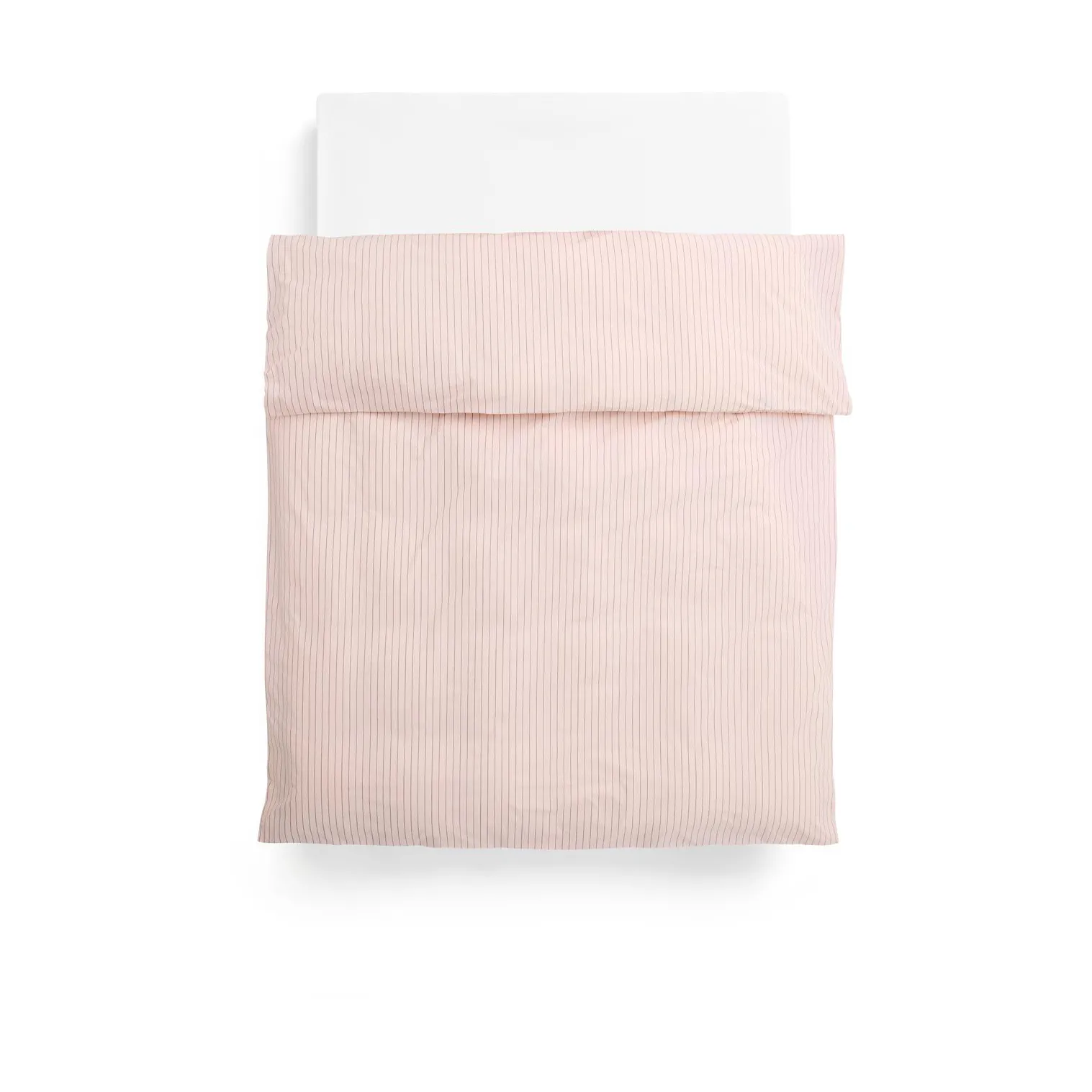 Fineline påslakan 150x210 cm, Soft pink HAY