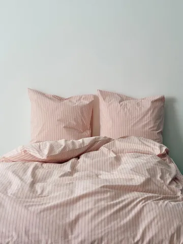 Fineline påslakan 150x210 cm - Soft pink - HAY