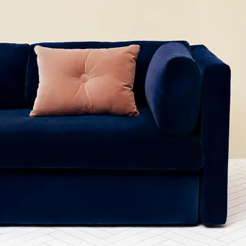 Hackney 3-sits soffa - tyg lola yellow - HAY