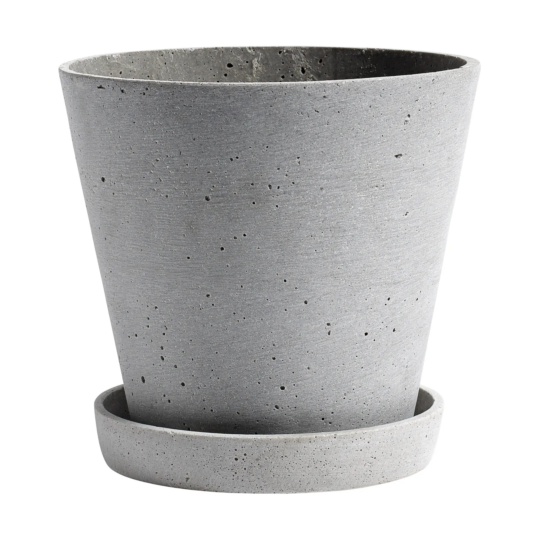 HAY Flowerpot with saucer kruka L Ø17.5 cm, Grå HAY