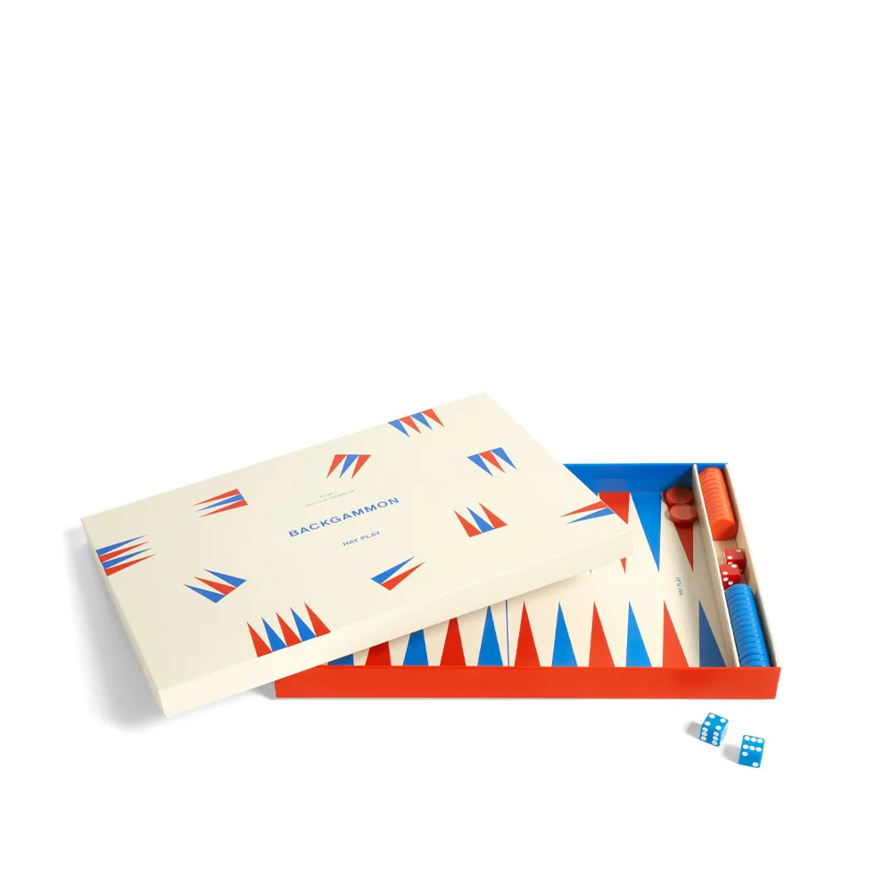 HAY PLAY spel, offwhite, backgammon HAY