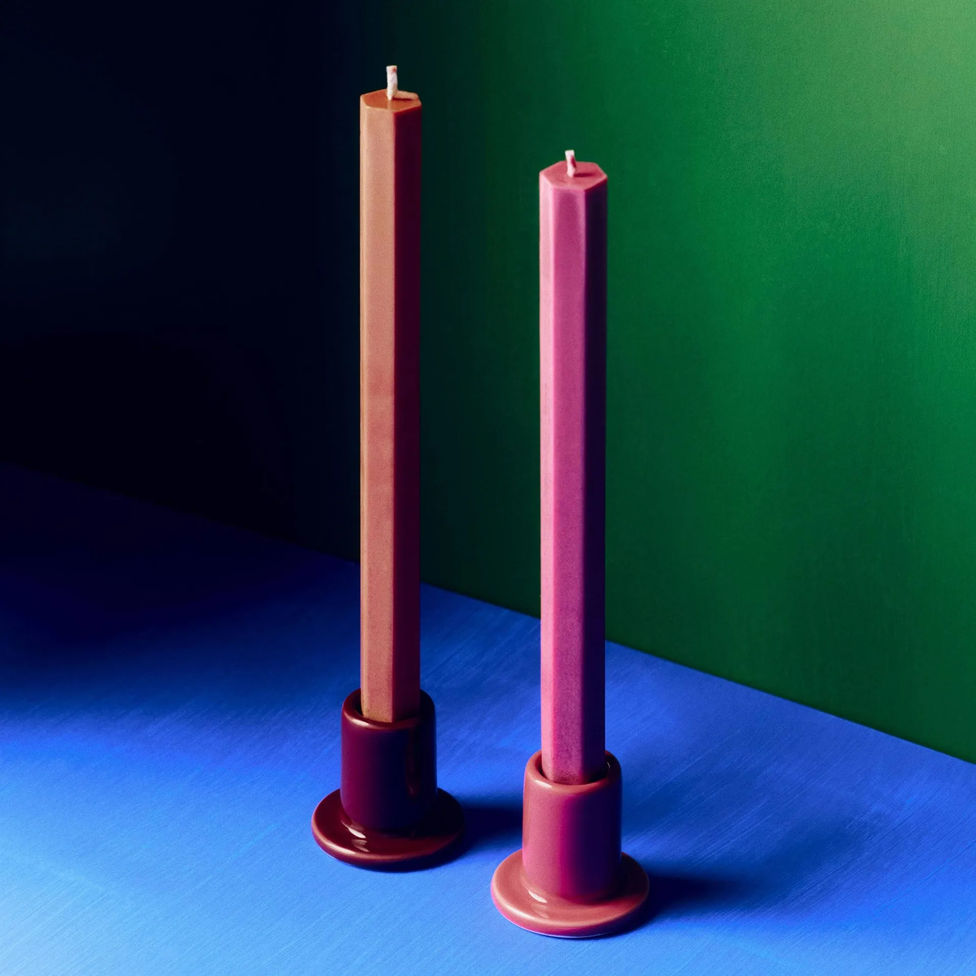 Hexagon Candle ljus mix 4-pack, Berry HAY