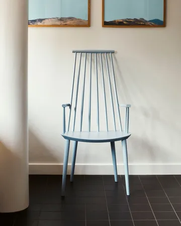 J110 karmstol - Slate blue lackerad bok - HAY