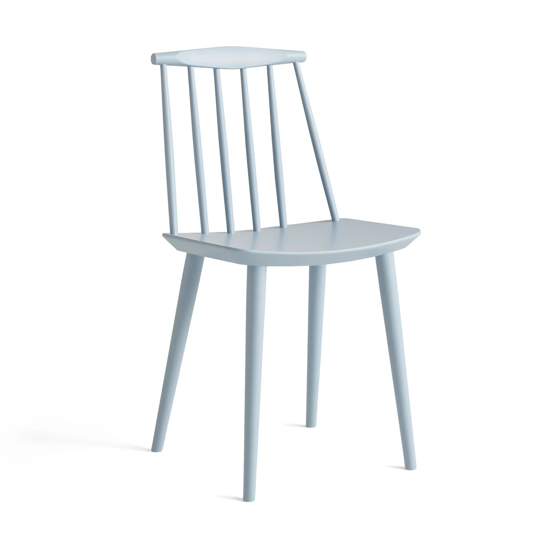J77 stol, Slate blue lacquered beech HAY