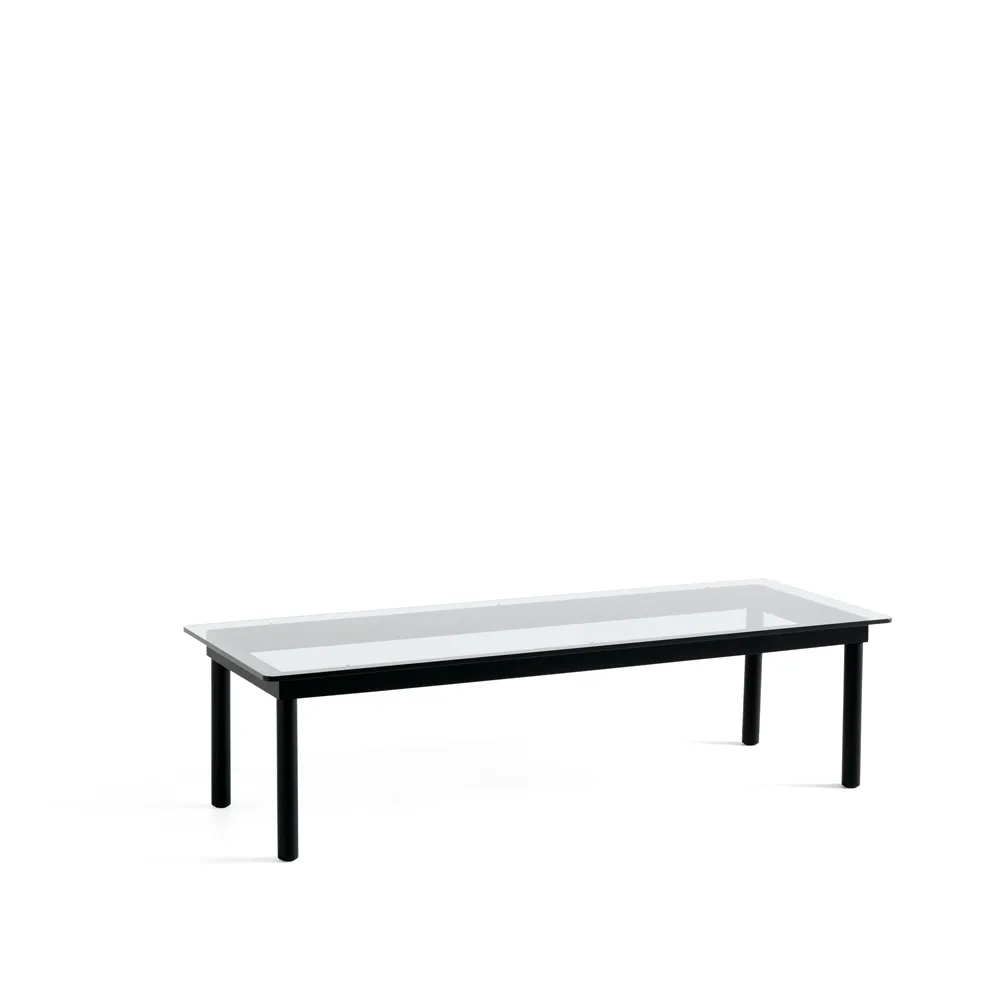 Kofi soffbord, Black oak-clear glass, 50 cm HAY