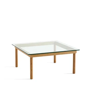 Kofi soffbord - Ek-klarglas, 80 cm - HAY