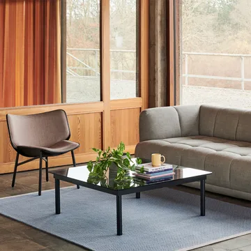 Kofi soffbord - Ek-klarglas, 80 cm - HAY