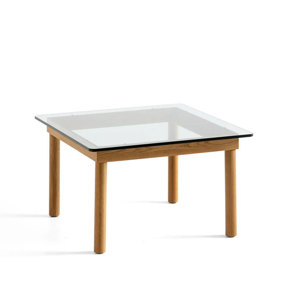 Kofi soffbord, Oak-clear glass, 60 cm HAY