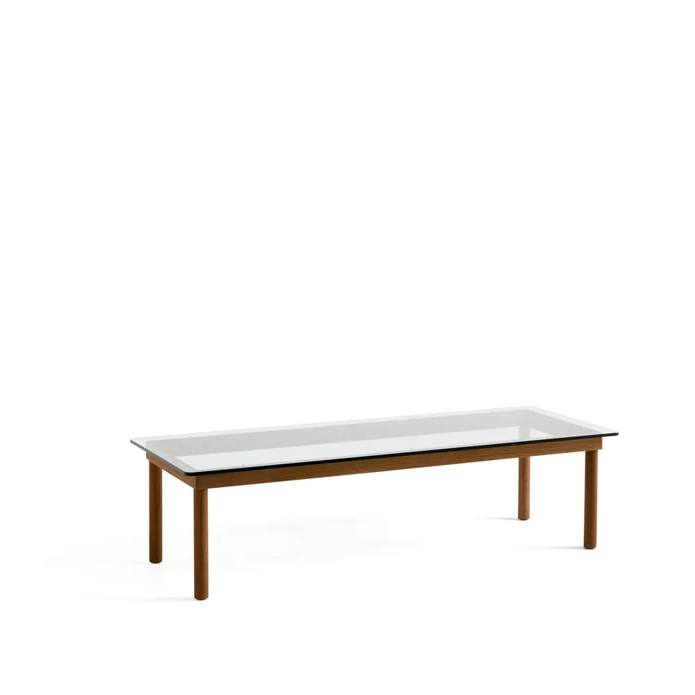 Kofi soffbord, Walnut-clear glass, 50 cm HAY
