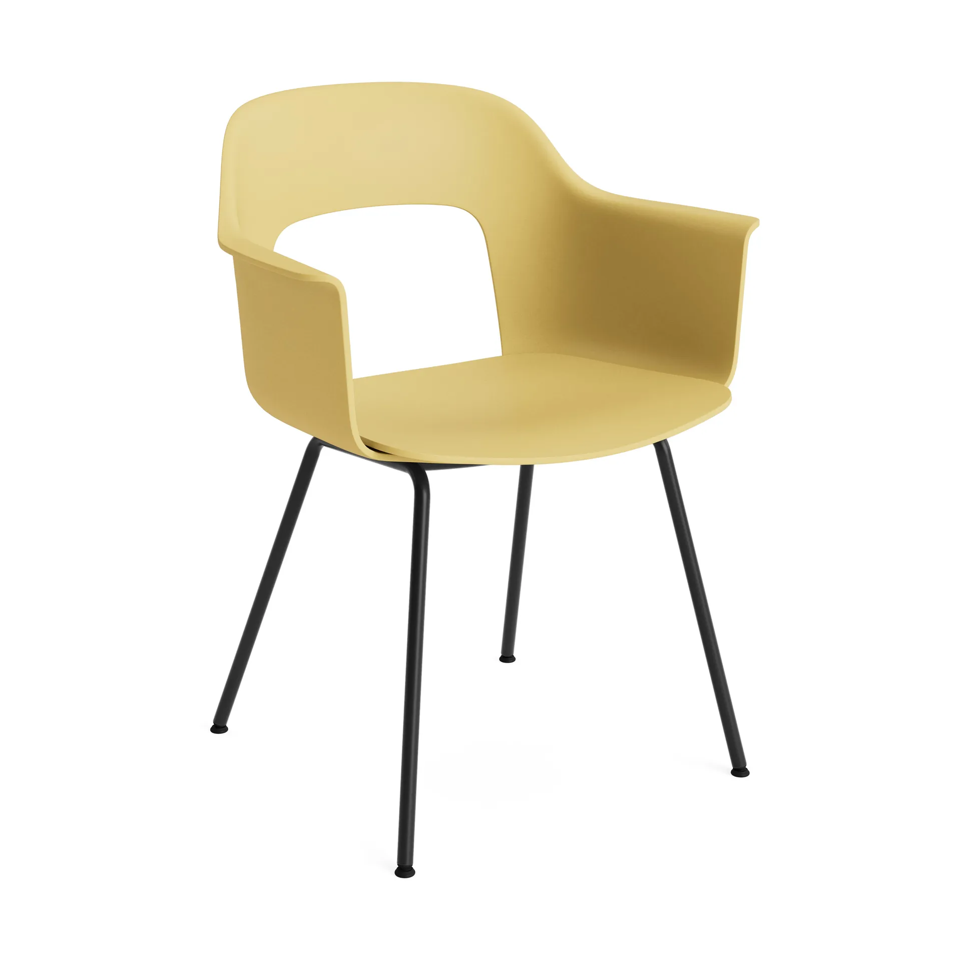 Layout Armchair 211 karmstol, Biscotti-svartlackerad stål HAY
