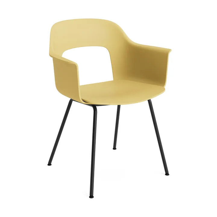 Layout Armchair 211 karmstol - Biscotti-svartlackerad stål - HAY