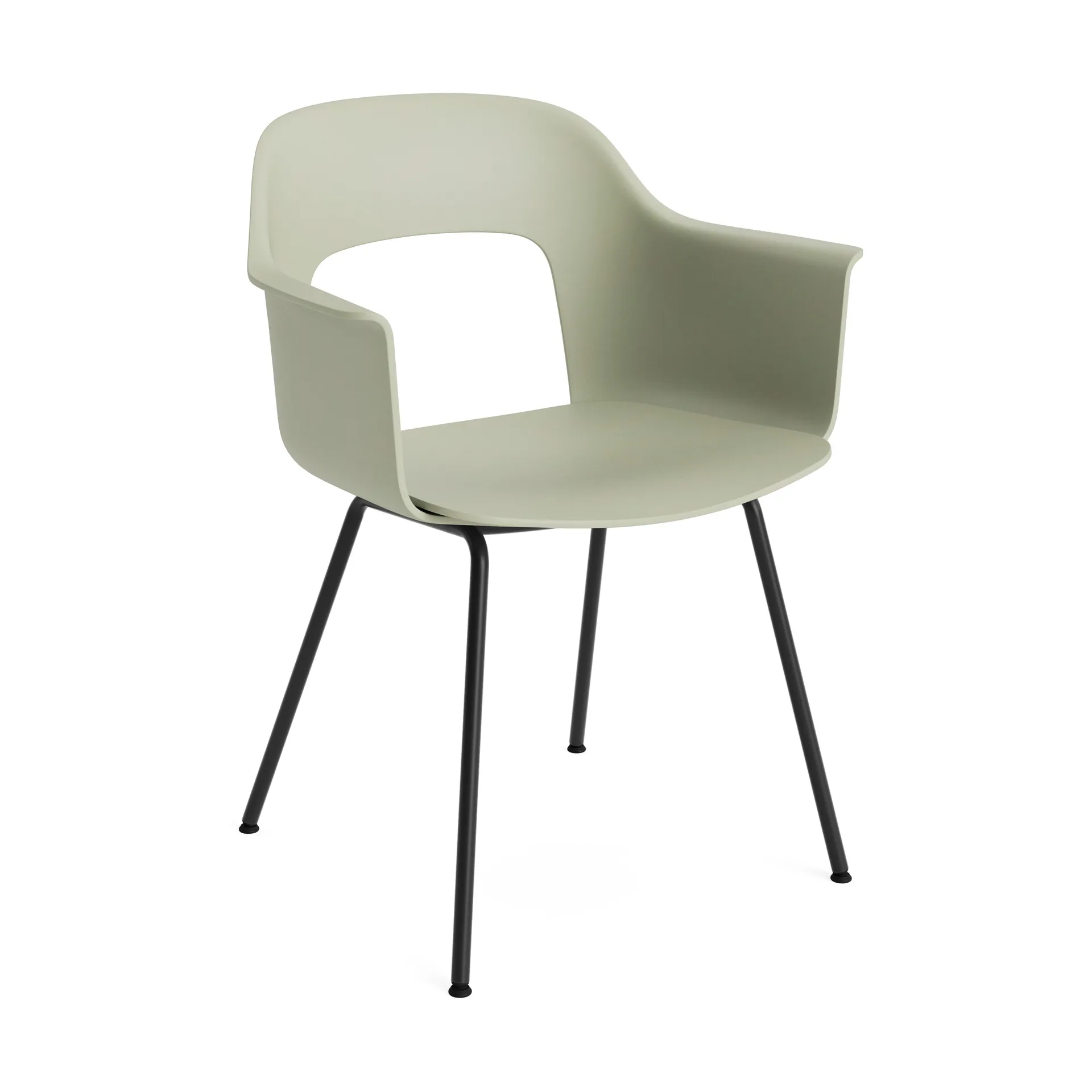 Layout Armchair 211 karmstol, Pastel green-svartlackerad stål HAY