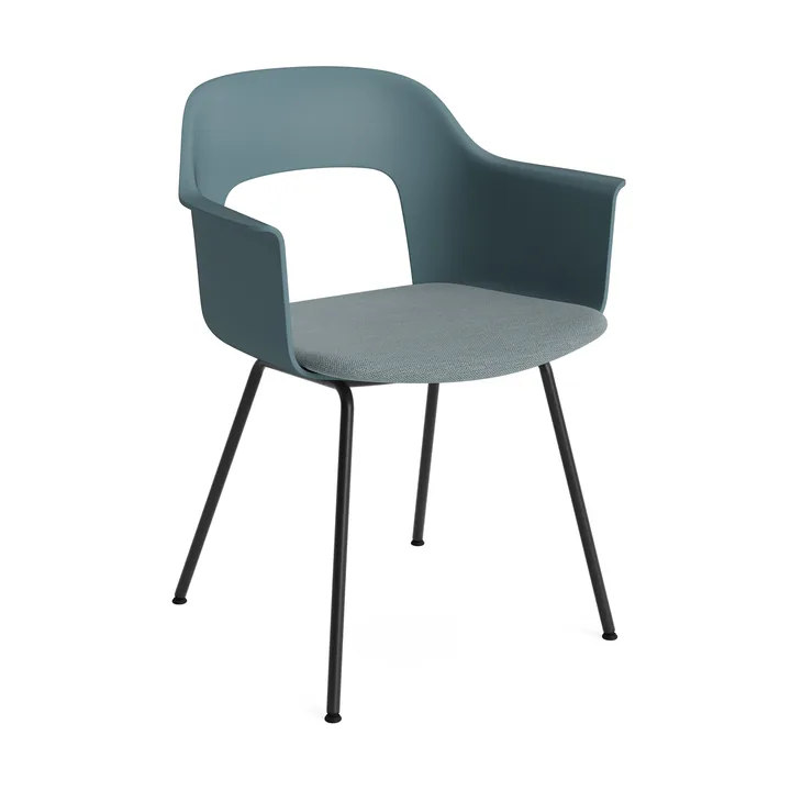 Layout Armchair 213 karmstol - Mode 045-ocean-svartlackerad stål - HAY