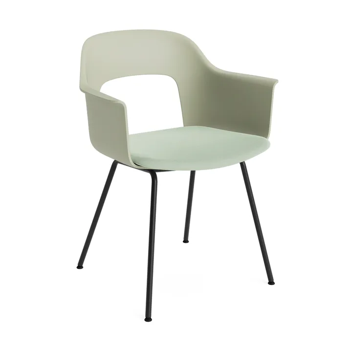 Layout Armchair 213 karmstol - Relate 921-pastel green-svartlackerad stål - HAY