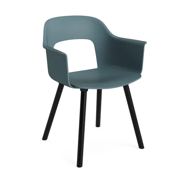 Layout Armchair 221 karmstol - Ocean-svartlackerad ek - HAY