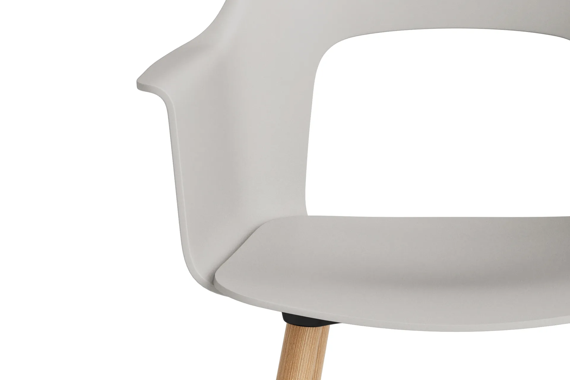 Layout Armchair 221 karmstol, Sky grey-lackerad ek HAY
