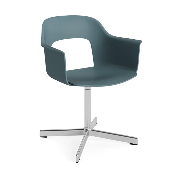 Layout Armchair 231 kontorsstol - Ocean-polerad aluminium 4 star swivel base - HAY