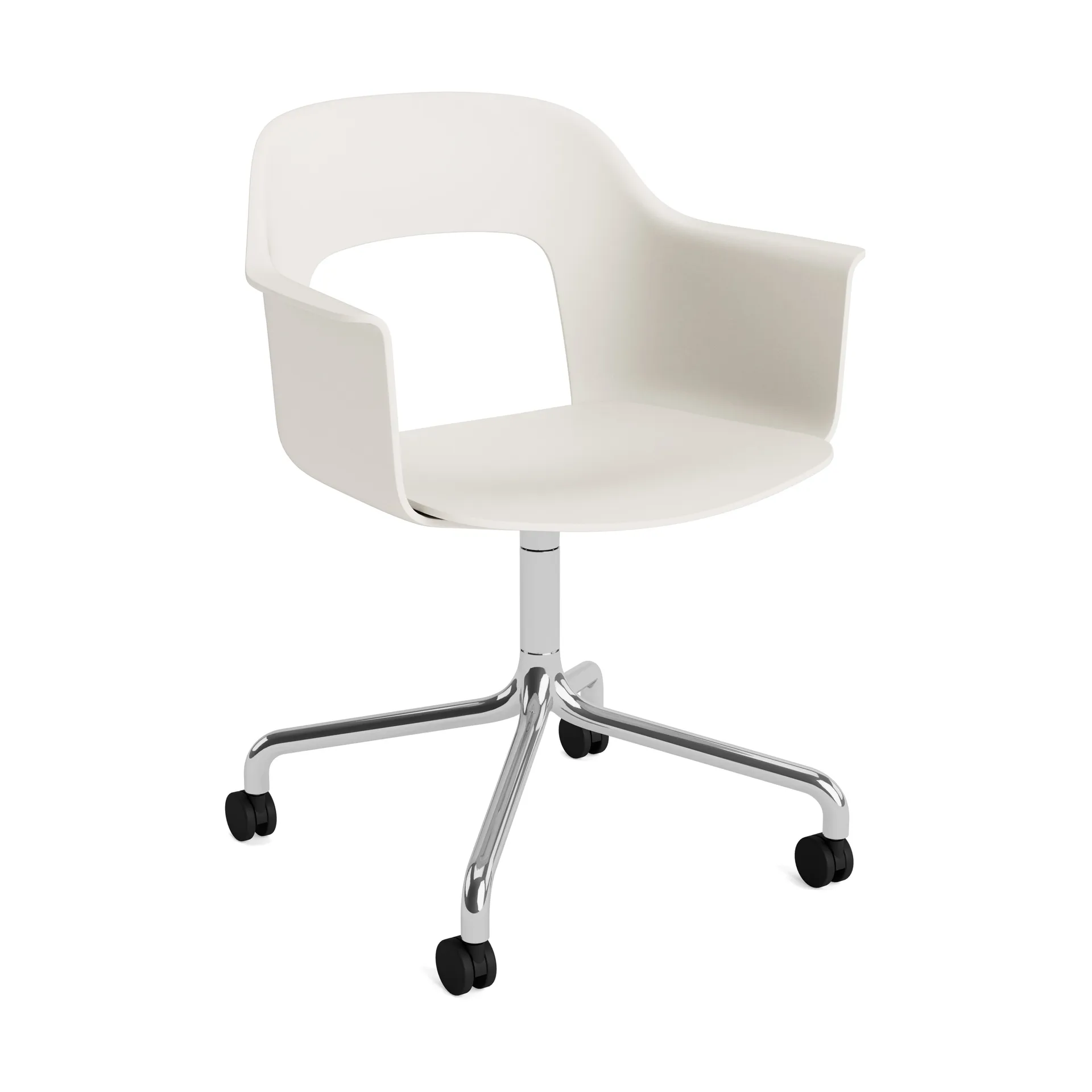 Layout Armchair 261 stol, Cream white-polerad aluminium HAY