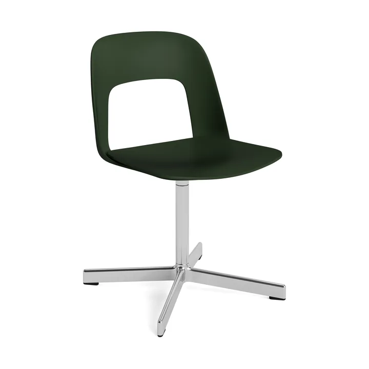 Layout Chair 131 stol - Bottle green-polerad aluminium - HAY