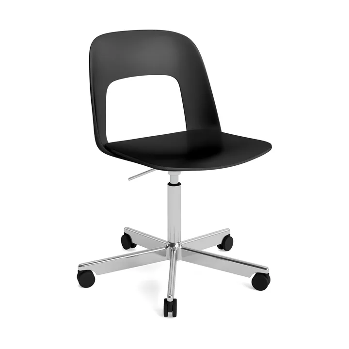 Layout Chair 141 stol - Black-polerad aluminium - HAY