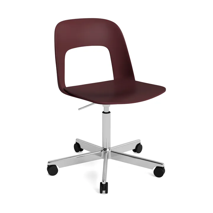 Layout Chair 141 stol - Bordeaux-polerad aluminium - HAY