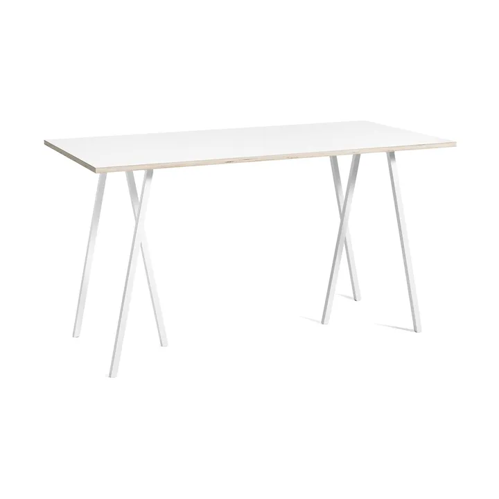 Loop Stand incl. support barbord 87,5x180 cm - White-white laminate-plywood - HAY