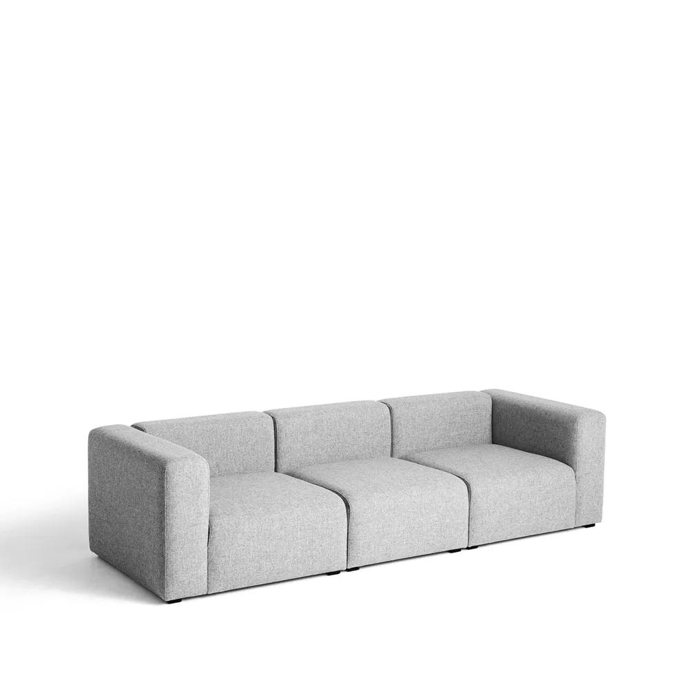 Mags 3-sits soffa, tyg hallingdal 130 light grey HAY