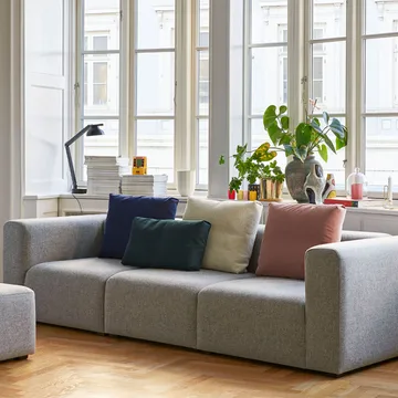Mags 3-sits soffa - tyg Hallingdal 65 944 green - HAY
