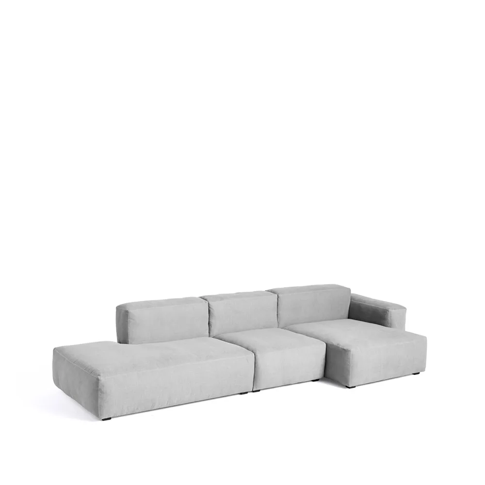 Mags Soft low modulsoffa, Linara 443 tweed-höger-mörkgrå stickning HAY