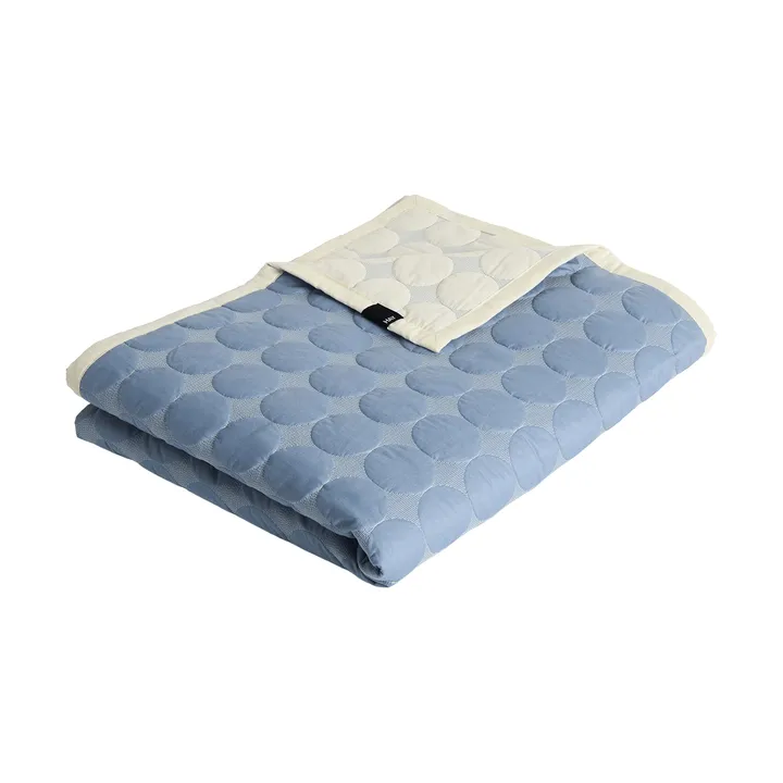Mega Dot överkast organic 195x245 cm - Dusty blue - HAY