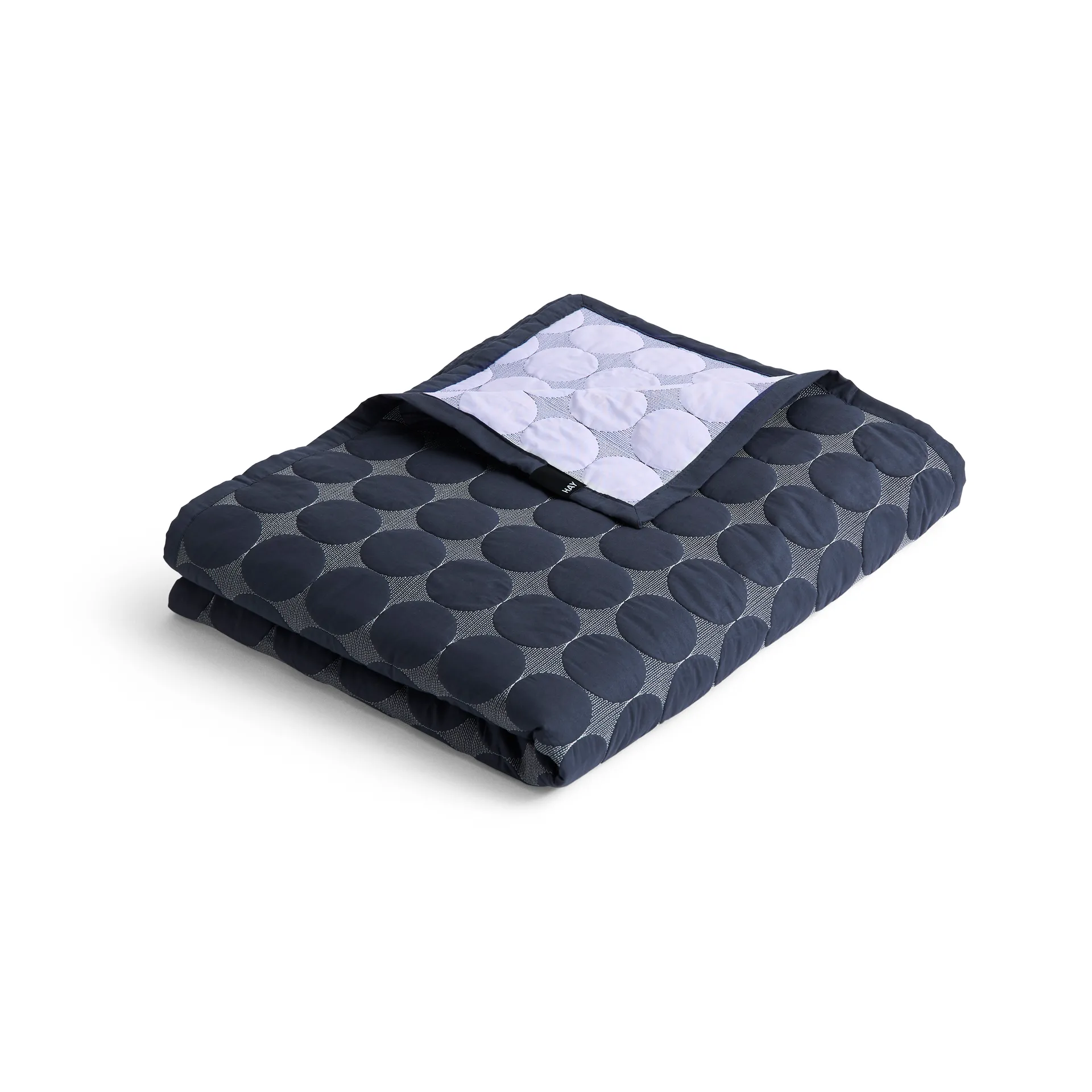 Mega Dot överkast organic 195x245 cm, Midnight blue HAY
