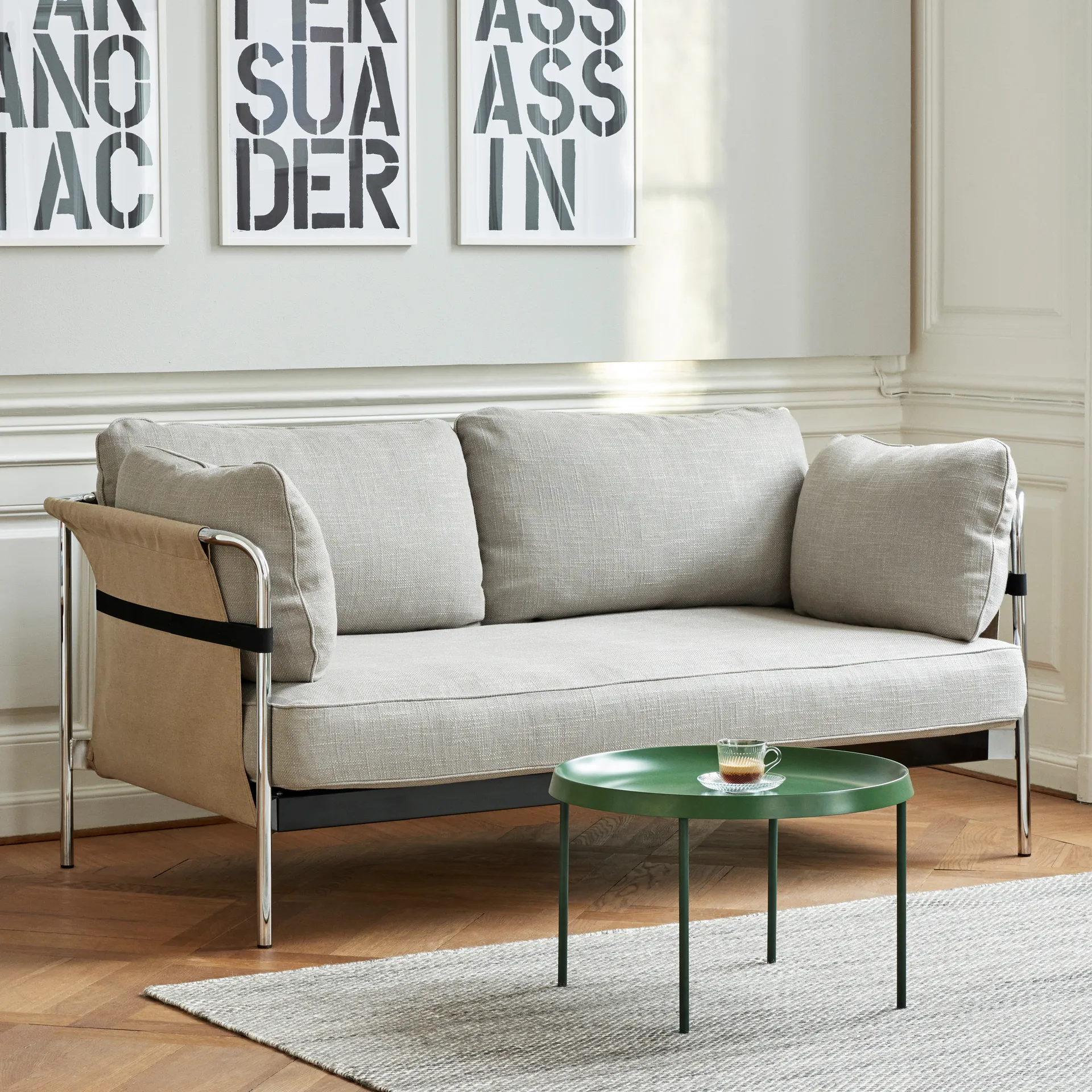 Moiré kelimmatta 200x300 cm, Grå HAY